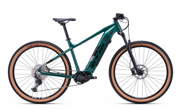 Bicykel CTM WIRE Xpert - tmavá zelená / strieborná L (19'')